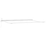 Markíza s Manuálny Biela 6 x 3 m Kov – Obrázok 2