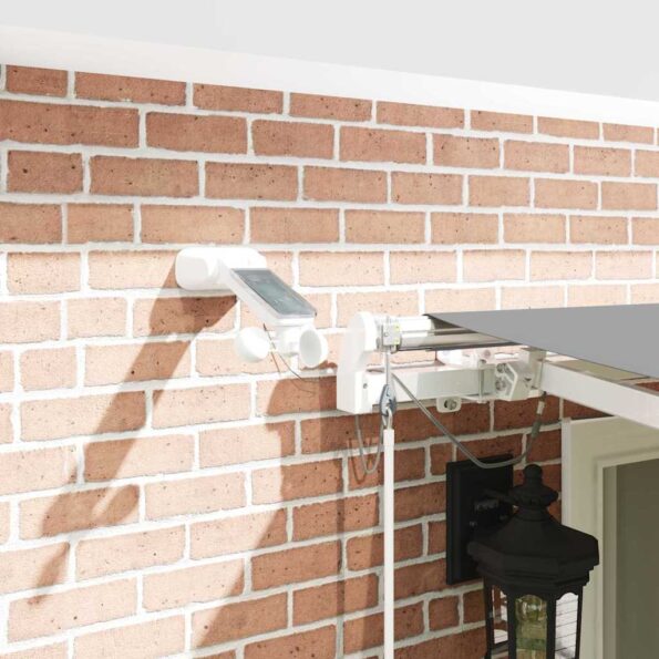 Markíza s Manuálny Biela 6 x 3 m Kov – Obrázok 4