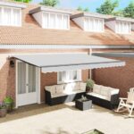 Markíza Manuálny Antracit 4 × 3 m Kov