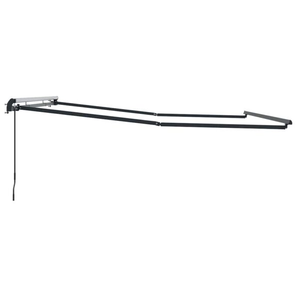 Markíza Manuálny Antracit 5 x 3 m Kov – Obrázok 5