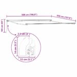 Markíza Manuálny Antracit 5 × 3,5 m Kov – Obrázok 10