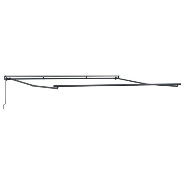 Markíza Manuálny Antracit 5 × 3,5 m Kov – Obrázok 2