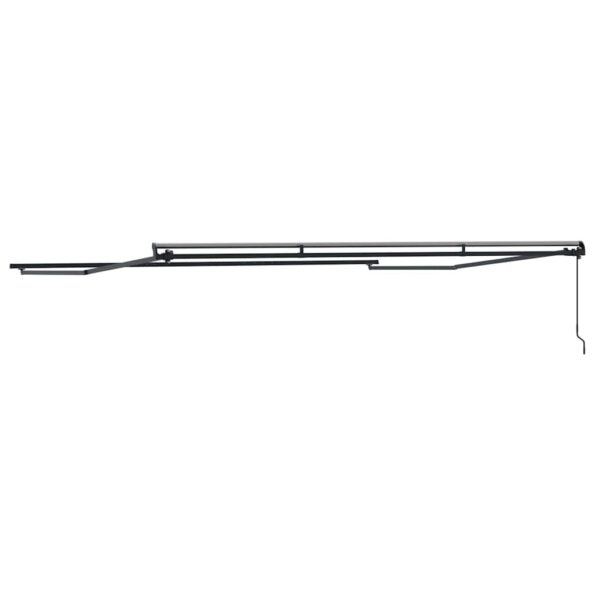 Markíza Manuálny Antracit 5 × 3,5 m Kov – Obrázok 6