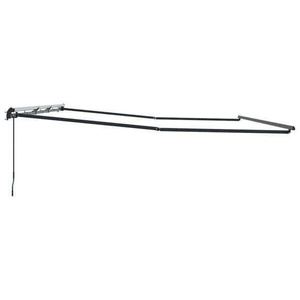 Markíza Manuálny Antracit 6 × 3,5 m Kov – Obrázok 5