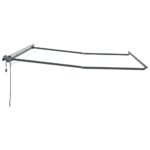Markíza s Manuálny Antracit 5 x 3 m Kov – Obrázok 5