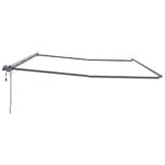 Markíza s Manuálny Antracit 6 x 3 m Kov – Obrázok 5