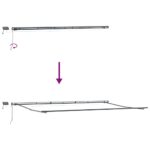 Markíza s Manuálny Antracit 6 x 3 m Kov – Obrázok 9