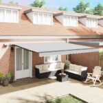 Markíza s Manuálny Antracit 4 × 3,5 m Kov