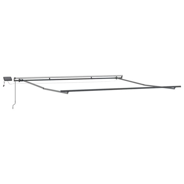 Markíza s Manuálny Antracit 5 × 3,5 m Kov – Obrázok 2