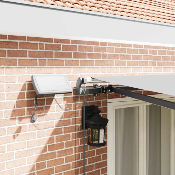 Markíza s Manuálny Antracit 5 × 3,5 m Kov – Obrázok 12