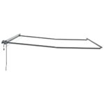 Markíza s Manuálny Antracit 5 × 3,5 m Kov – Obrázok 5