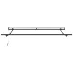 Markíza Manuálny Antracit 3 x 2,5 m Kov – Obrázok 4