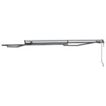 Markíza Manuálny Antracit 3 x 2,5 m Kov – Obrázok 6