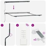 Markíza Manuálny Antracit 3 x 2,5 m Kov – Obrázok 8