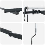 Markíza Manuálny Antracit 6 x 3 m Kov – Obrázok 7