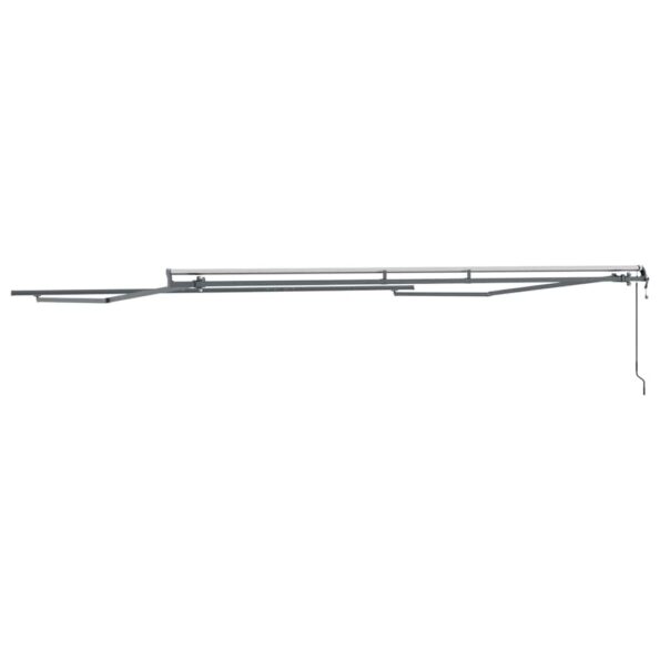 Markíza Manuálny Antracit 4 × 3,5 m Kov – Obrázok 6