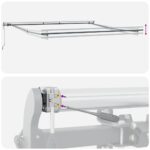 Markíza Manuálny Antracit 4 × 3,5 m Kov – Obrázok 9