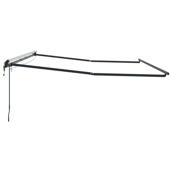 Markíza s Manuálny Antracit 5 x 3 m Kov – Obrázok 5