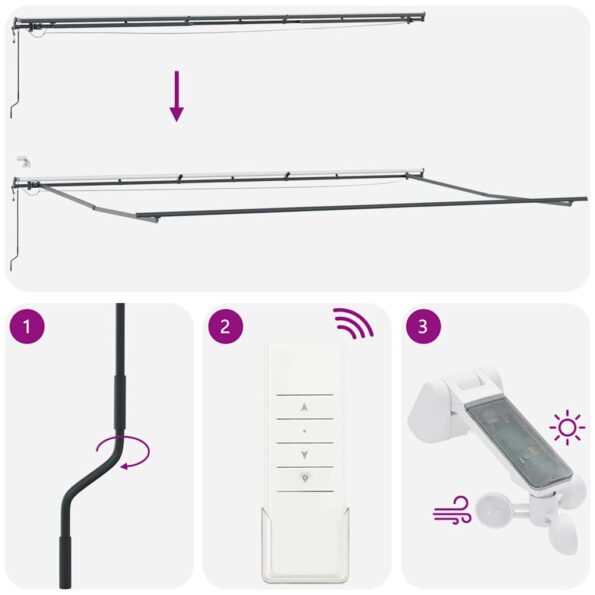 Markíza s Antracit 6 x 3 m Kov – Obrázok 10