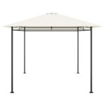 vidaXL Altánok 384x281x270 cm krémový 180 g/m² – Obrázok 3
