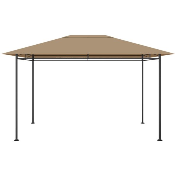 vidaXL Altánok 384x281x270 cm sivohnedý 180 g/m² – Obrázok 2