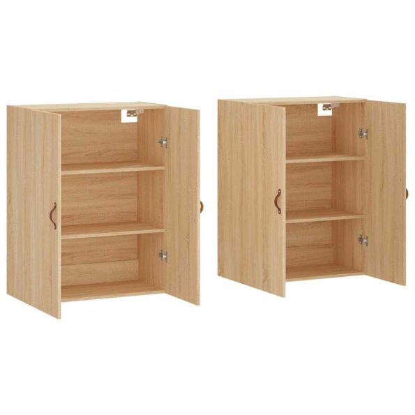 vidaXL Nástenné skrinky 2 ks dub sonoma 69,5x34x90 cm – Obrázok 4