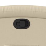 vidaXL Polohovacie kreslo krémové, látkové – Obrázok 9