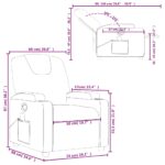 vidaXL Masážne kreslo, čierne, látkové – Obrázok 12