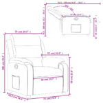 vidaXL Polohovacie kreslo svetlosivé látkové – Obrázok 11