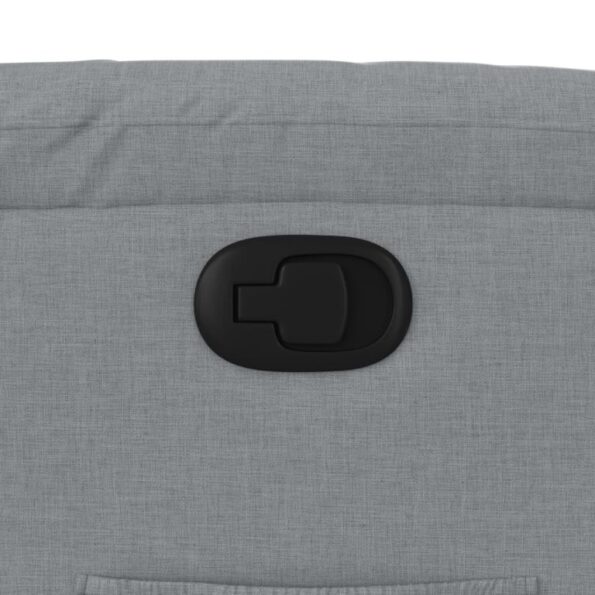 vidaXL Polohovacie kreslo svetlosivé látkové – Obrázok 9