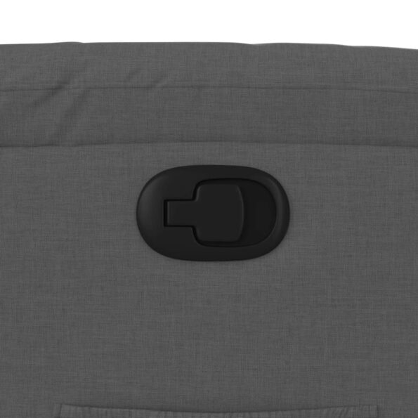 vidaXL Polohovacie kreslo, tmavosivá látka – Obrázok 9