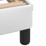 vidaXL Rám postele bez matraca Hvar biely 100x203 cm umelá koža – Obrázok 10