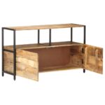 vidaXL Komoda 110x35x65 cm mangovníkový masív – Obrázok 2