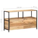 vidaXL Komoda 110x35x65 cm mangovníkový masív – Obrázok 6