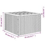 vidaXL 9-dielna záhradná súprava pohoviek s vankúšmi čierna polyratan – Obrázok 13