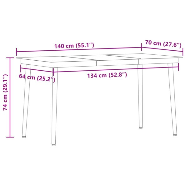 vidaXL Jedálenská súprava 5 pcs Svetlo šedá a čierna Large – Obrázok 13