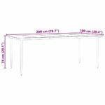 vidaXL Jedálenská súprava 7 pcs Svetlo šedá a čierna Large – Obrázok 13