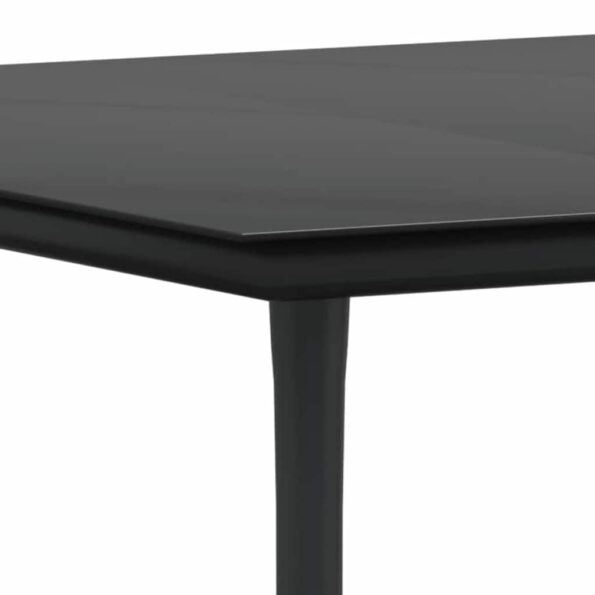 vidaXL Jedálenská súprava 9 pcs Svetlo šedá a čierna Large – Obrázok 11