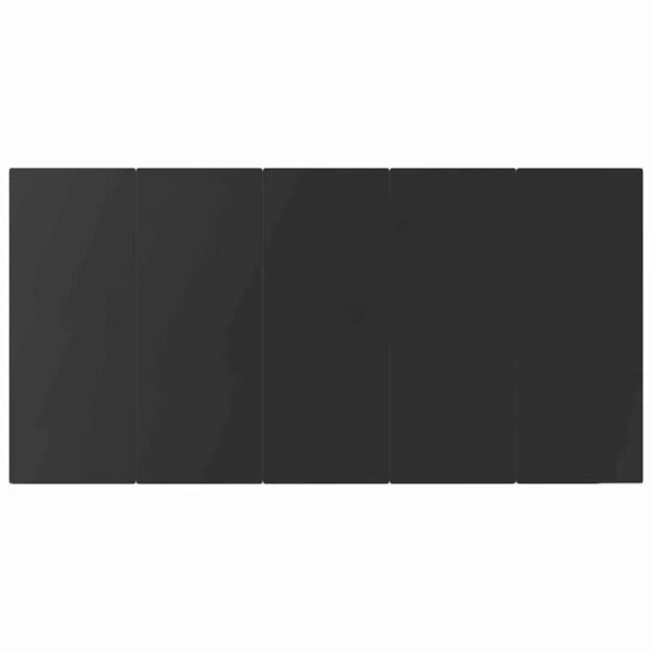 vidaXL Jedálenská súprava 9 pcs Svetlo šedá a čierna Large – Obrázok 8