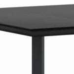 vidaXL Jedálenská súprava 9 pcs Svetlo šedá a čierna 200x100x74 cm – Obrázok 11