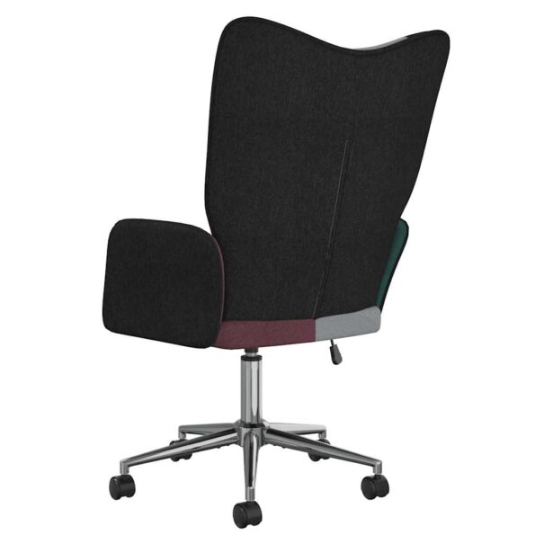 vidaXL Relaxačné kreslo patchwork látkové – Obrázok 5