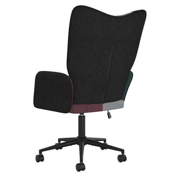 vidaXL Relaxačné kreslo patchwork látka – Obrázok 5