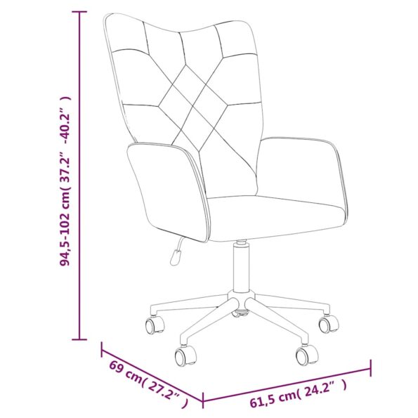 vidaXL Relaxačné kreslo patchwork látka – Obrázok 7