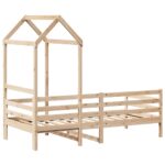vidaXL Denná posteľ so strieškou 80x200 cm borovicový masív – Obrázok 8