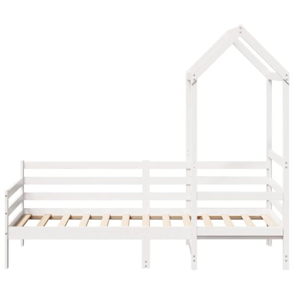 vidaXL Denná posteľ so strieškou biela 80x200 cm borovicový masív – Obrázok 4