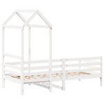 vidaXL Denná posteľ so strieškou biela 80x200 cm borovicový masív – Obrázok 8
