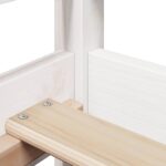 vidaXL Sada postele a lavice so strieškou biela 80x200 cm borovica – Obrázok 11