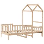 vidaXL Denná posteľ so strieškou 80x200 cm borovicový masív – Obrázok 3