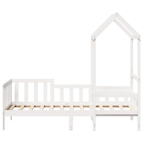 vidaXL Denná posteľ so strieškou biela 80x200 cm borovicový masív – Obrázok 4