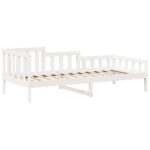 vidaXL Denná posteľ so strieškou biela 80x200 cm borovicový masív – Obrázok 6